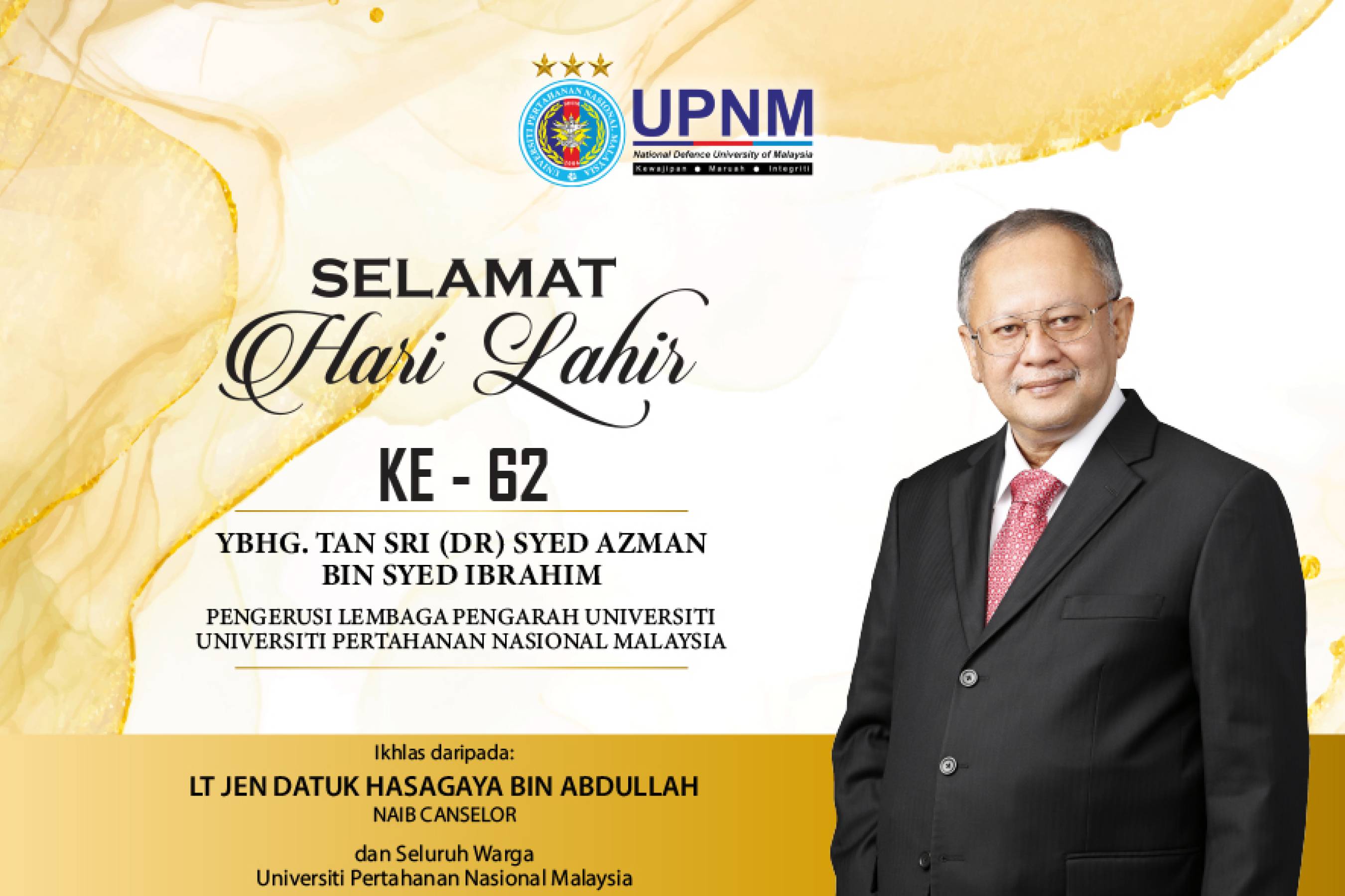 Selamat Hari Lahir buat Pengerusi LPU UPNM