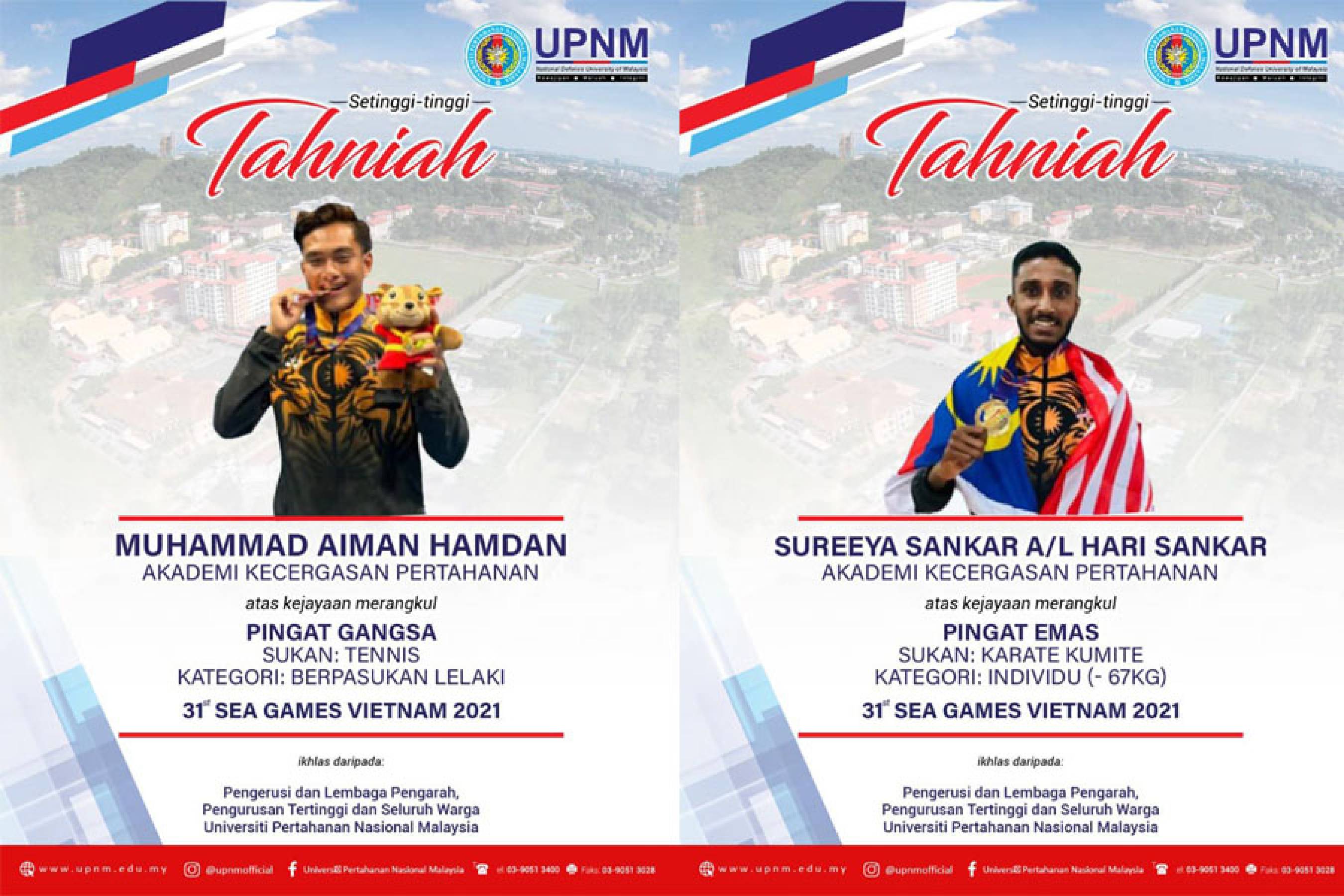 TAHNIAH TAHNIAH TAHNIAH kepada pelajar-pelajar UPNM