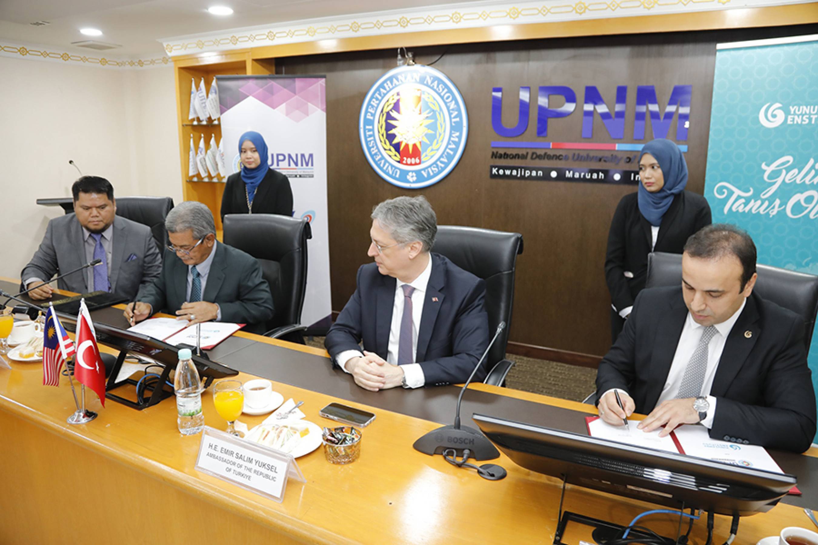 Majlis Penandatanganan Memorandum Persefahaman (MoU) antara Yunus Emre Institute (YEI), Kedutaan Turkiye dan Universiti Pertahanan Nasional Malaysia (UPNM)