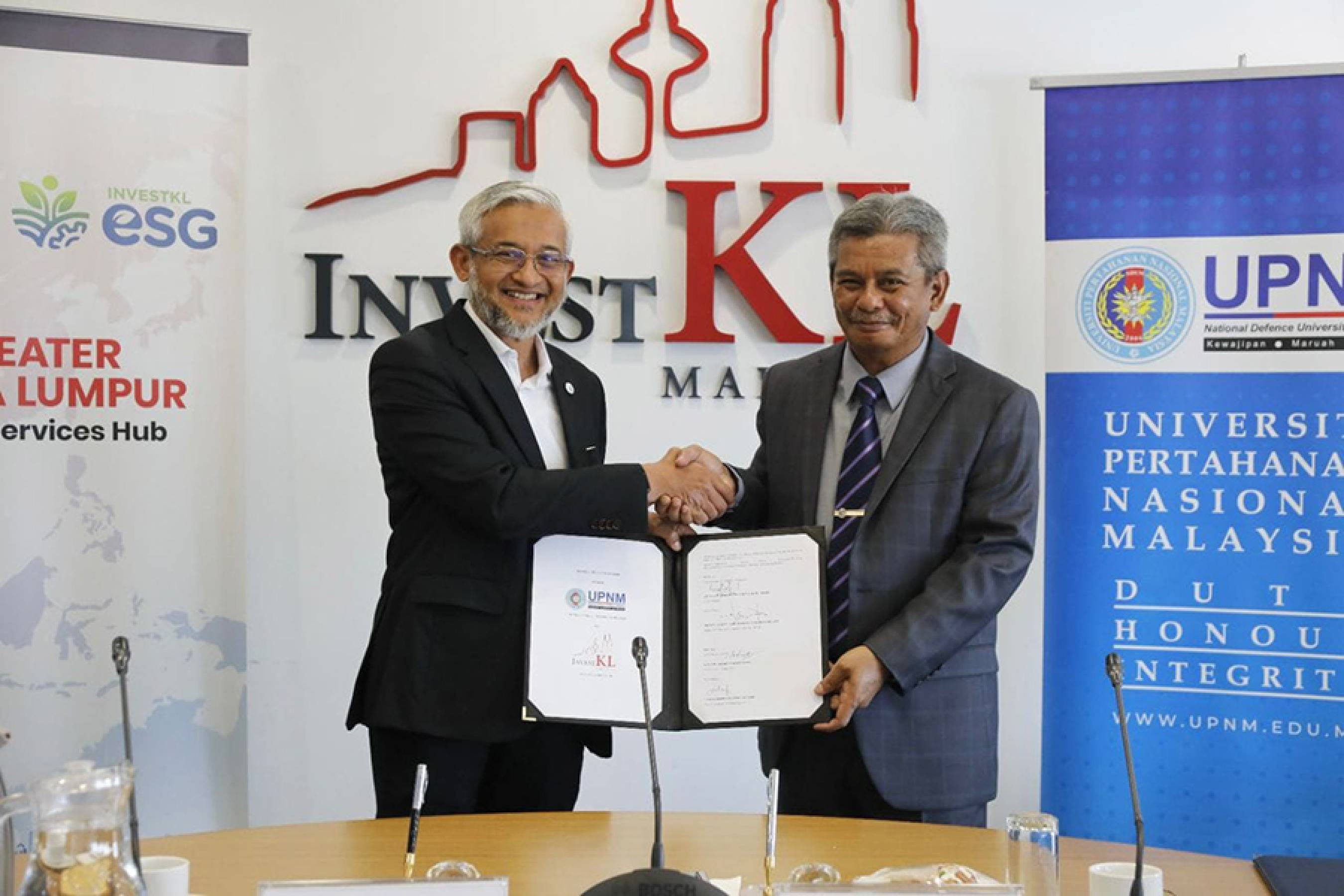 Majlis Menandatangani MoU Antara UPNM dan InvestKL Corporation