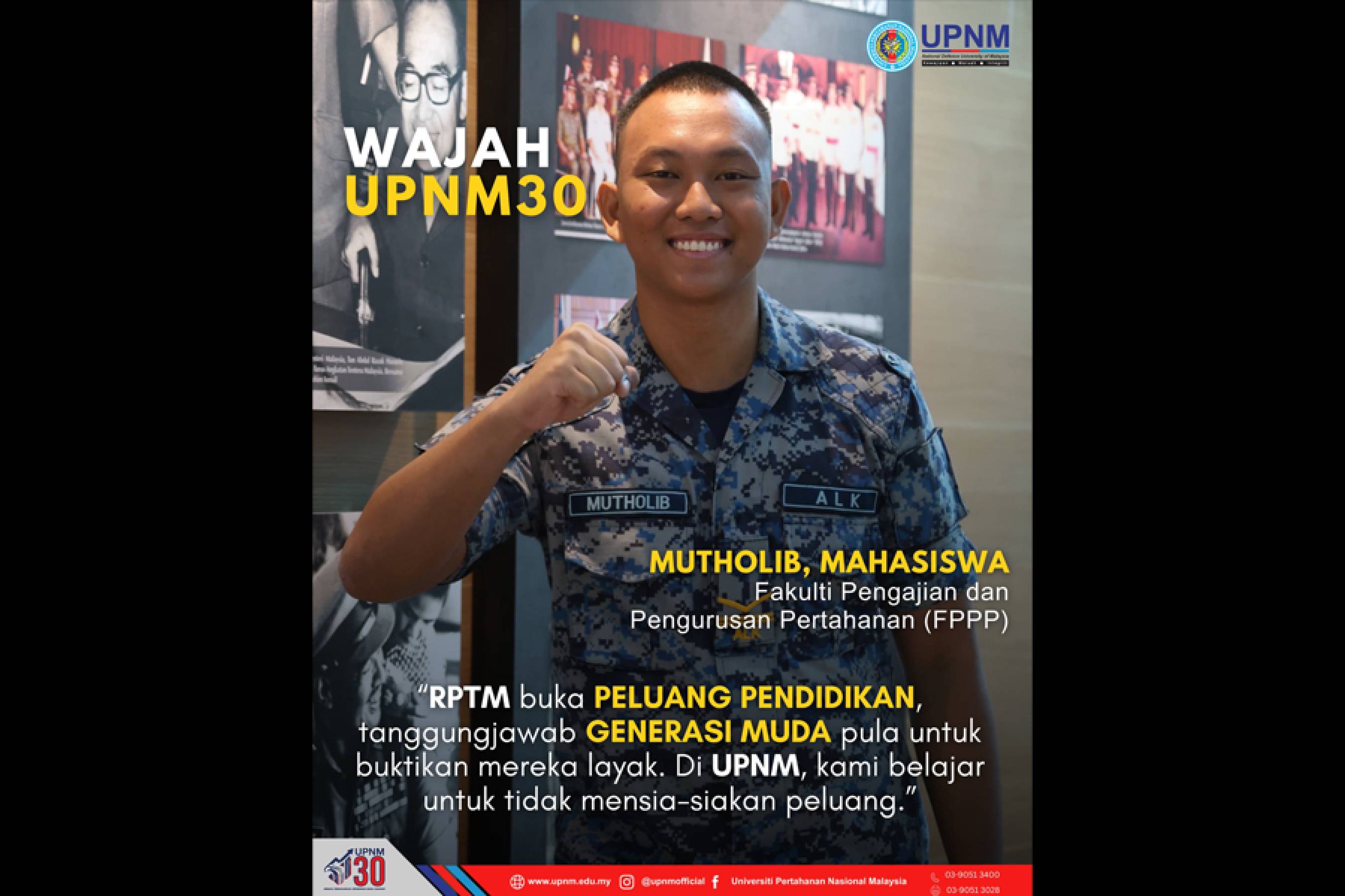 Saya percaya peluang ini datang bersama amanah. 